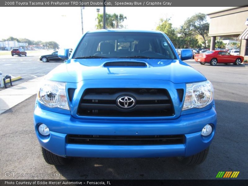 Speedway Blue / Graphite Gray 2008 Toyota Tacoma V6 PreRunner TRD Sport Double Cab