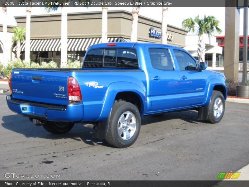 Speedway Blue / Graphite Gray 2008 Toyota Tacoma V6 PreRunner TRD Sport Double Cab