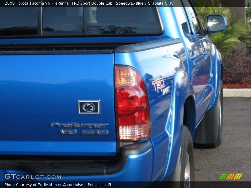 Speedway Blue / Graphite Gray 2008 Toyota Tacoma V6 PreRunner TRD Sport Double Cab