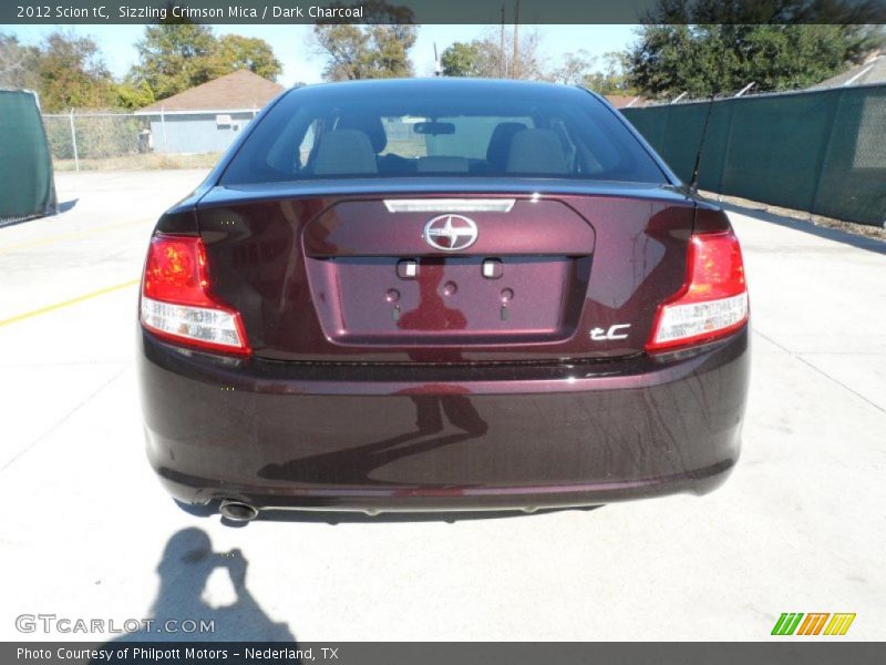 Sizzling Crimson Mica / Dark Charcoal 2012 Scion tC