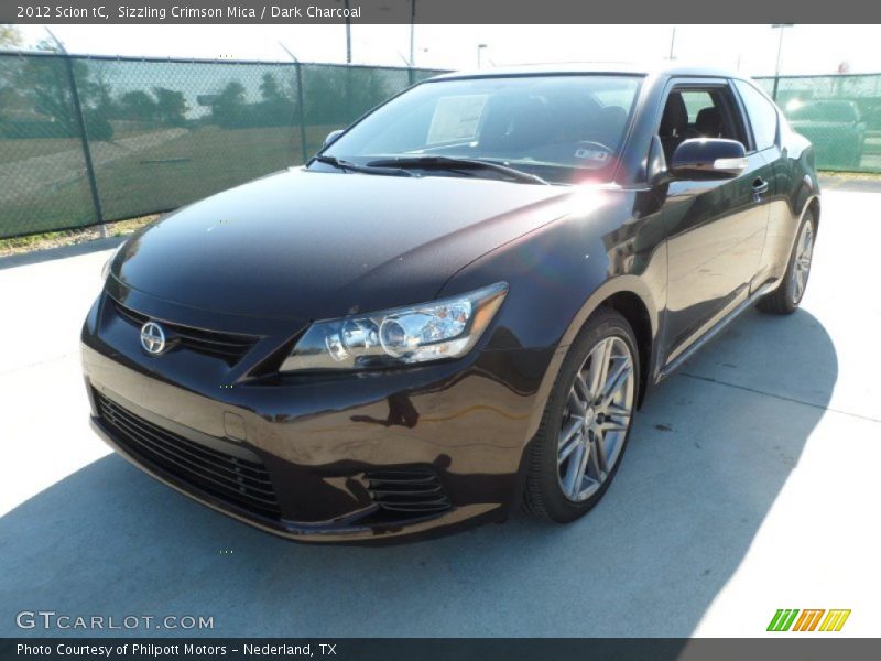 Sizzling Crimson Mica / Dark Charcoal 2012 Scion tC