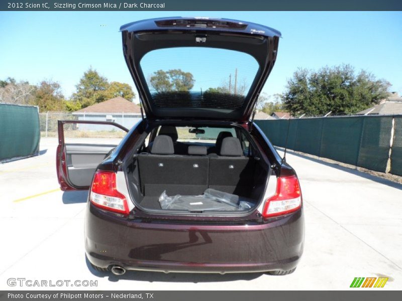 Sizzling Crimson Mica / Dark Charcoal 2012 Scion tC