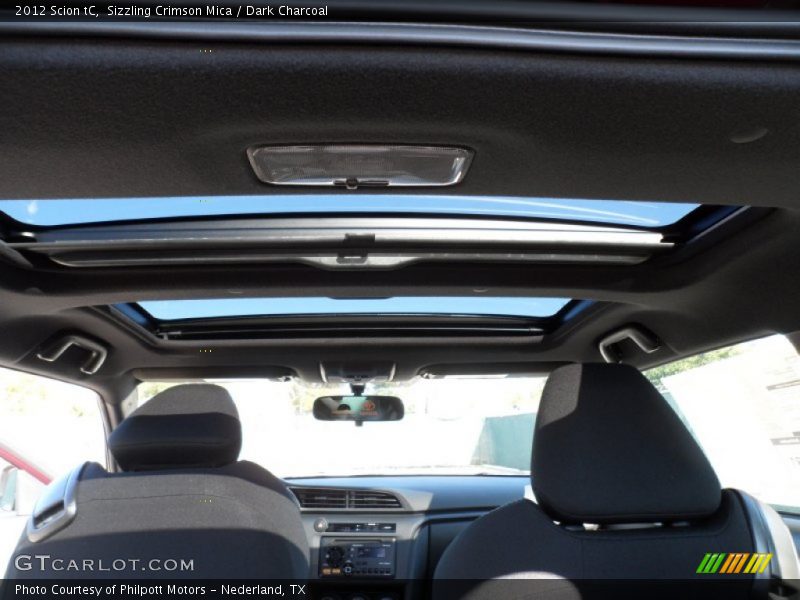 Sizzling Crimson Mica / Dark Charcoal 2012 Scion tC