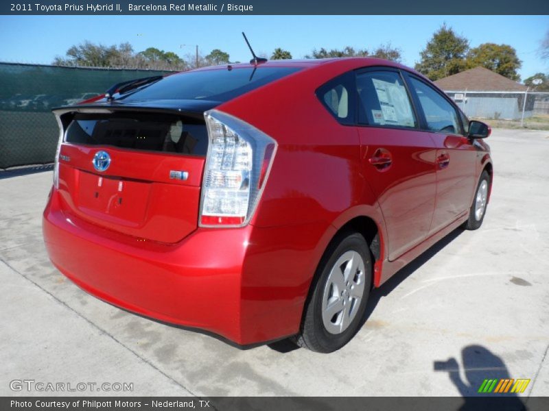 Barcelona Red Metallic / Bisque 2011 Toyota Prius Hybrid II