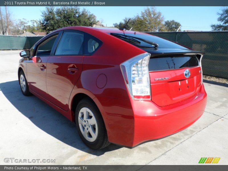 Barcelona Red Metallic / Bisque 2011 Toyota Prius Hybrid II