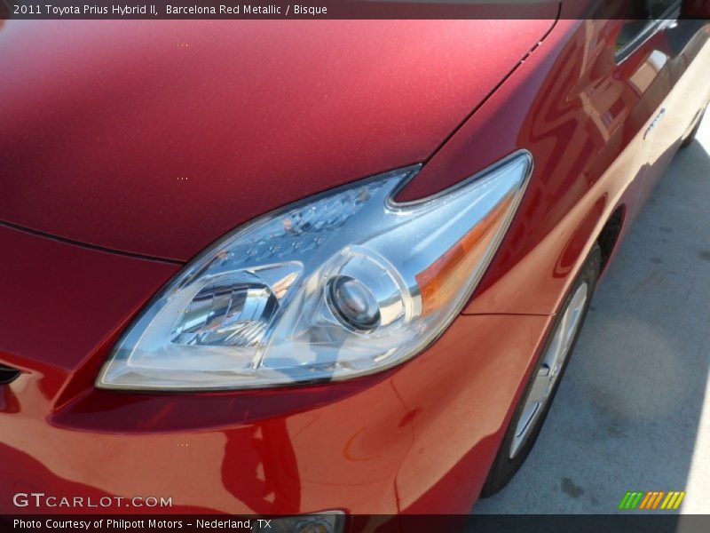 Barcelona Red Metallic / Bisque 2011 Toyota Prius Hybrid II