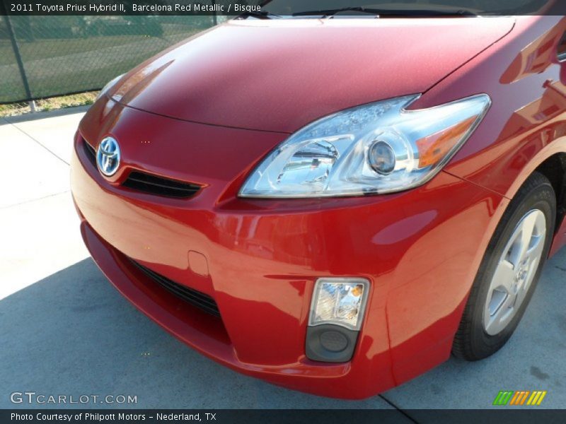 Barcelona Red Metallic / Bisque 2011 Toyota Prius Hybrid II