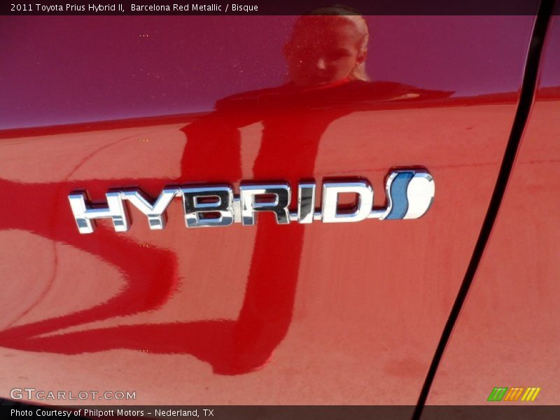 Barcelona Red Metallic / Bisque 2011 Toyota Prius Hybrid II