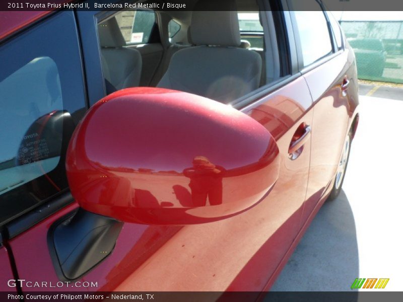 Barcelona Red Metallic / Bisque 2011 Toyota Prius Hybrid II