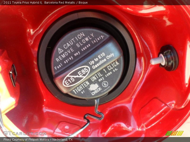 Barcelona Red Metallic / Bisque 2011 Toyota Prius Hybrid II