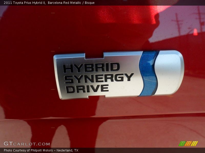 Barcelona Red Metallic / Bisque 2011 Toyota Prius Hybrid II