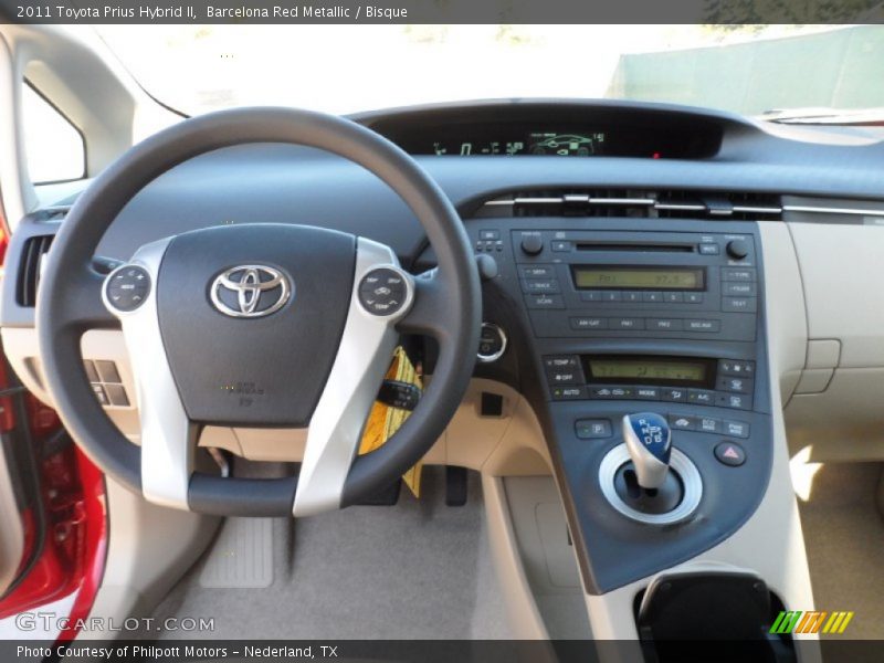 Barcelona Red Metallic / Bisque 2011 Toyota Prius Hybrid II