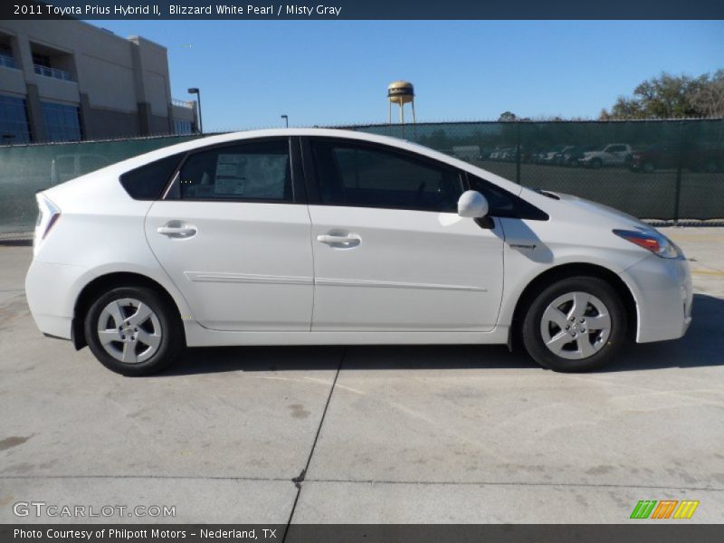 Blizzard White Pearl / Misty Gray 2011 Toyota Prius Hybrid II
