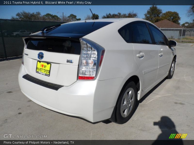 Blizzard White Pearl / Misty Gray 2011 Toyota Prius Hybrid II