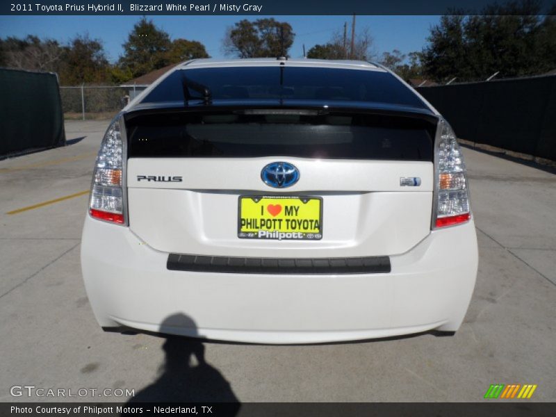 Blizzard White Pearl / Misty Gray 2011 Toyota Prius Hybrid II