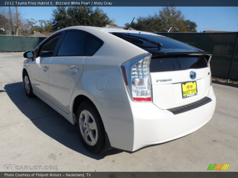 Blizzard White Pearl / Misty Gray 2011 Toyota Prius Hybrid II