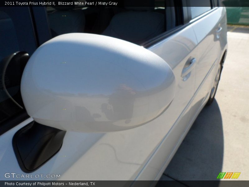 Blizzard White Pearl / Misty Gray 2011 Toyota Prius Hybrid II