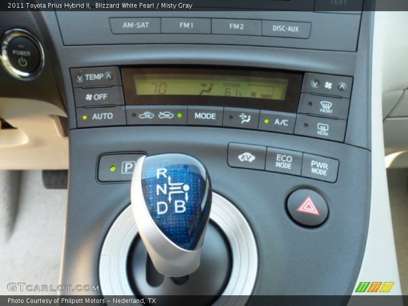 Blizzard White Pearl / Misty Gray 2011 Toyota Prius Hybrid II