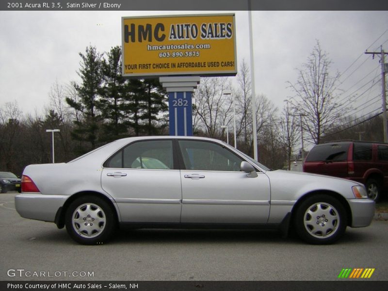 Satin Silver / Ebony 2001 Acura RL 3.5