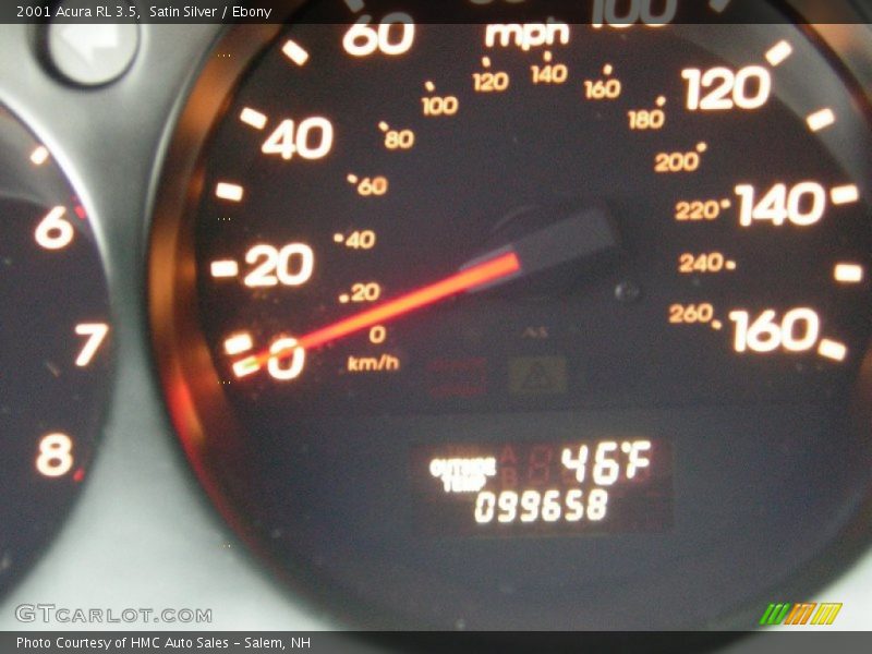 Satin Silver / Ebony 2001 Acura RL 3.5