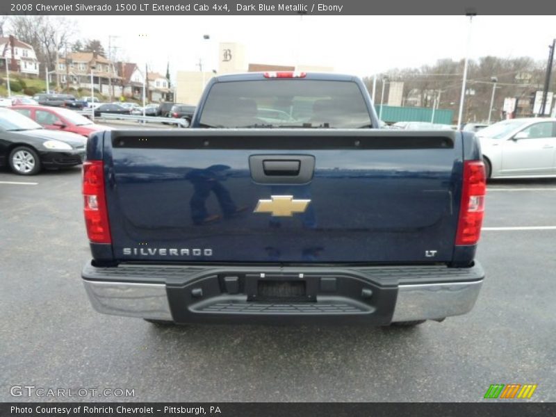 Dark Blue Metallic / Ebony 2008 Chevrolet Silverado 1500 LT Extended Cab 4x4