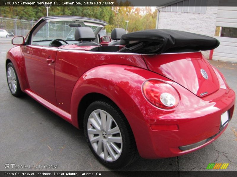 Salsa Red / Black 2008 Volkswagen New Beetle SE Convertible