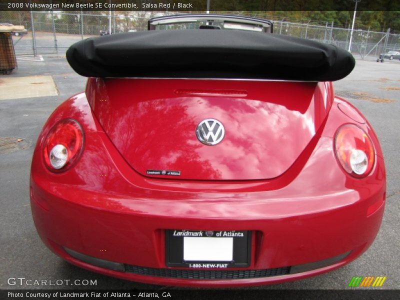 Salsa Red / Black 2008 Volkswagen New Beetle SE Convertible