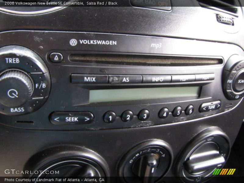 Salsa Red / Black 2008 Volkswagen New Beetle SE Convertible