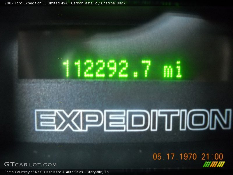 Carbon Metallic / Charcoal Black 2007 Ford Expedition EL Limited 4x4