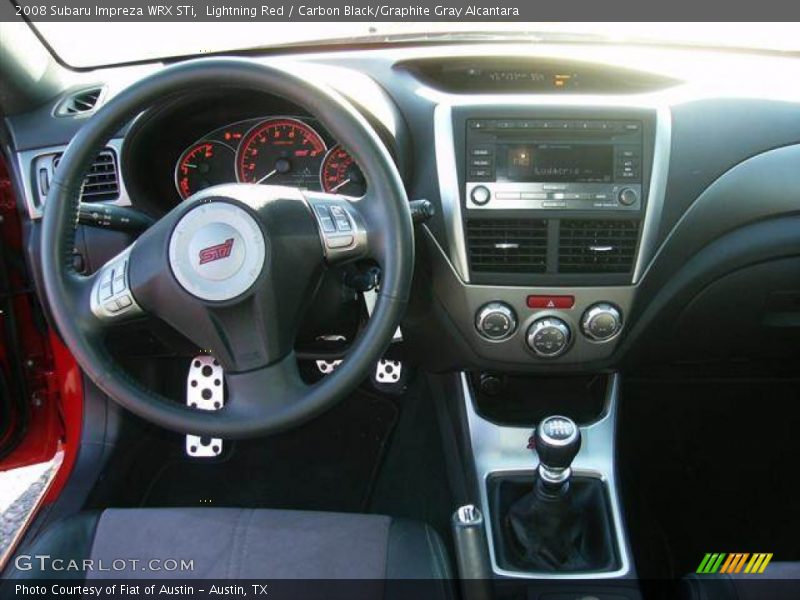 Dashboard of 2008 Impreza WRX STi