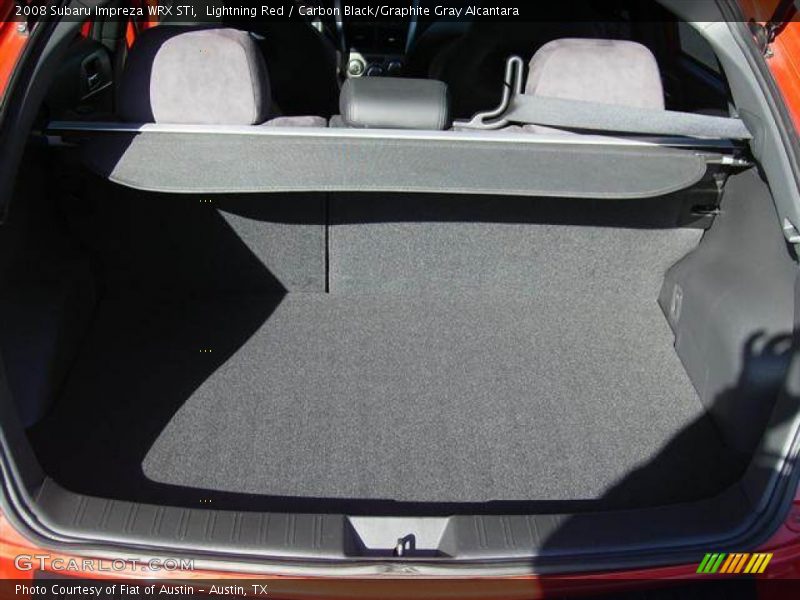 Lightning Red / Carbon Black/Graphite Gray Alcantara 2008 Subaru Impreza WRX STi