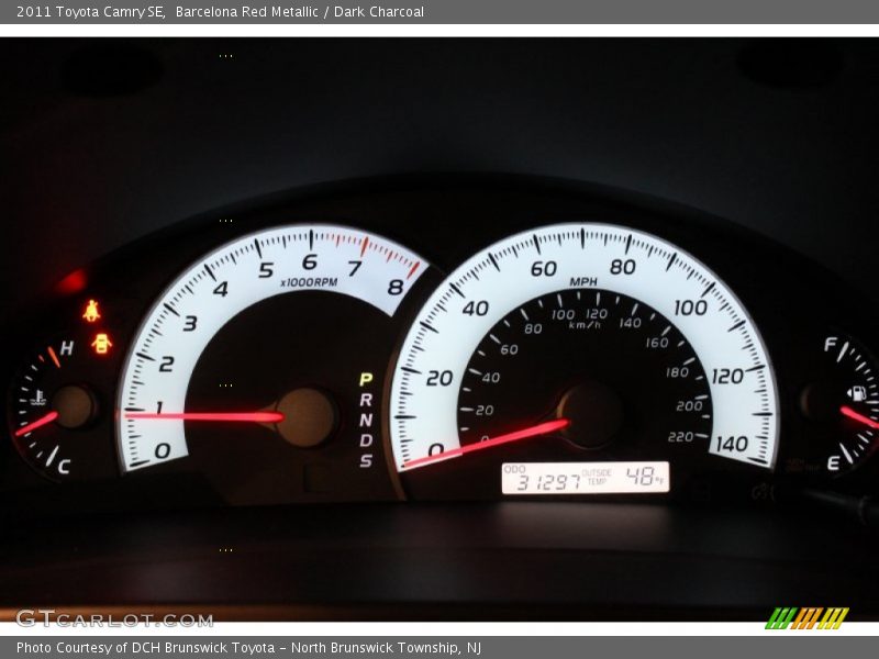 Barcelona Red Metallic / Dark Charcoal 2011 Toyota Camry SE