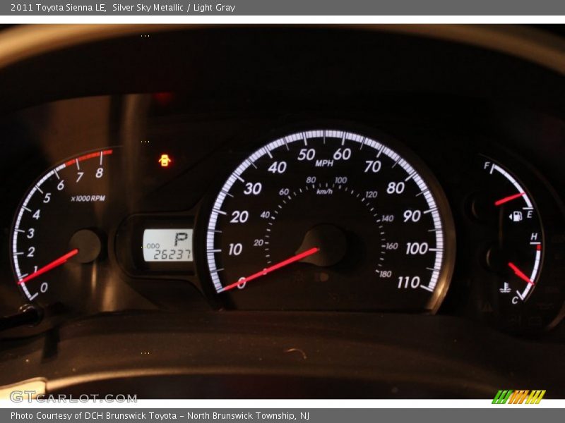 Silver Sky Metallic / Light Gray 2011 Toyota Sienna LE