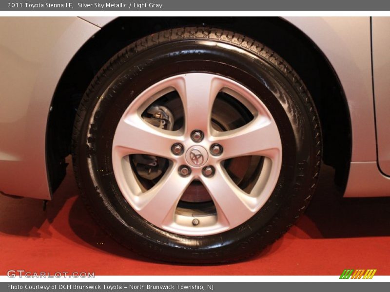 Silver Sky Metallic / Light Gray 2011 Toyota Sienna LE