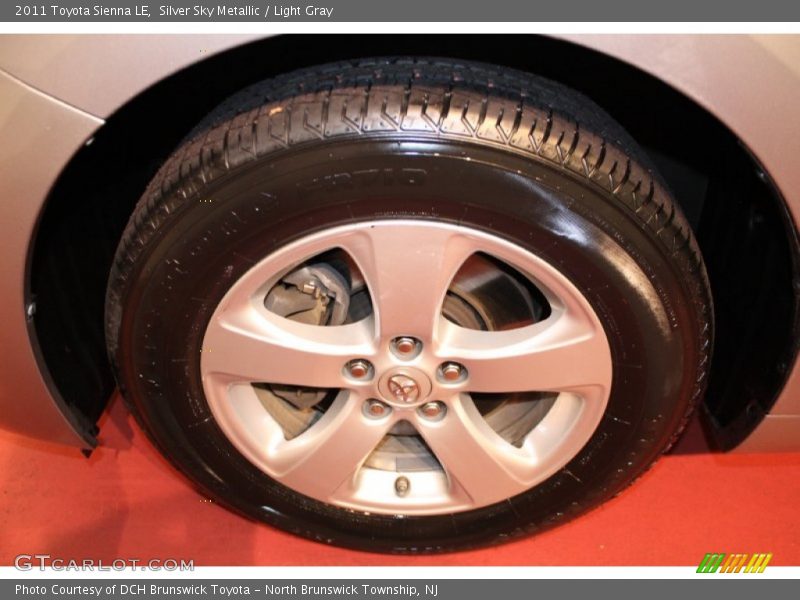 Silver Sky Metallic / Light Gray 2011 Toyota Sienna LE
