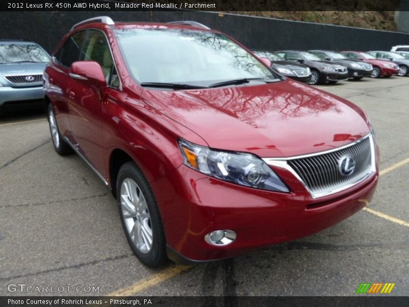 Matador Red Metallic / Parchment 2012 Lexus RX 450h AWD Hybrid