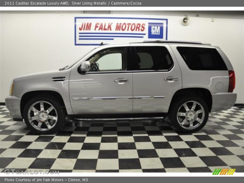 Silver Lining Metallic / Cashmere/Cocoa 2011 Cadillac Escalade Luxury AWD