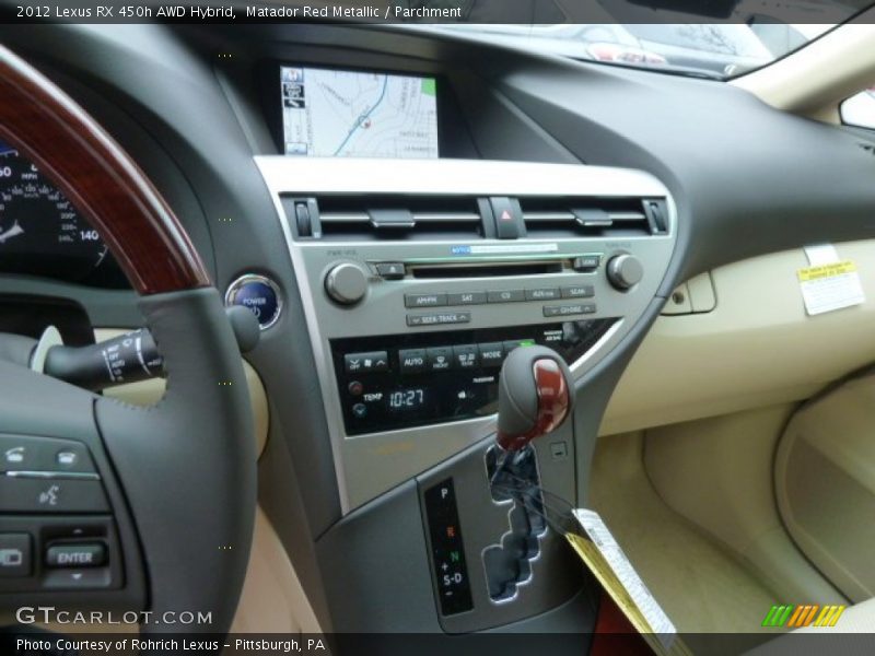 Controls of 2012 RX 450h AWD Hybrid