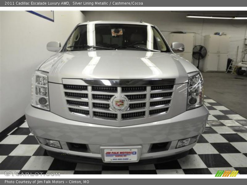 Silver Lining Metallic / Cashmere/Cocoa 2011 Cadillac Escalade Luxury AWD