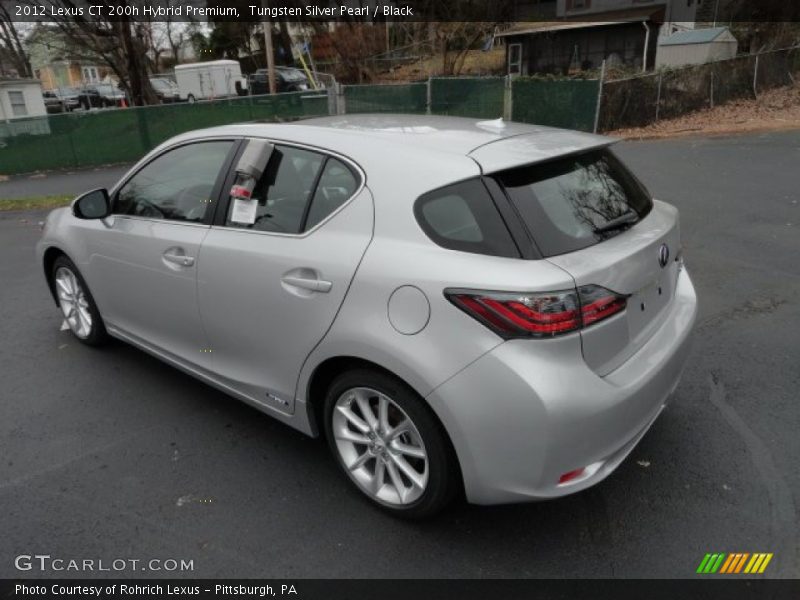 Tungsten Silver Pearl / Black 2012 Lexus CT 200h Hybrid Premium