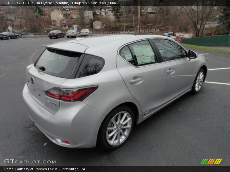 Tungsten Silver Pearl / Black 2012 Lexus CT 200h Hybrid Premium