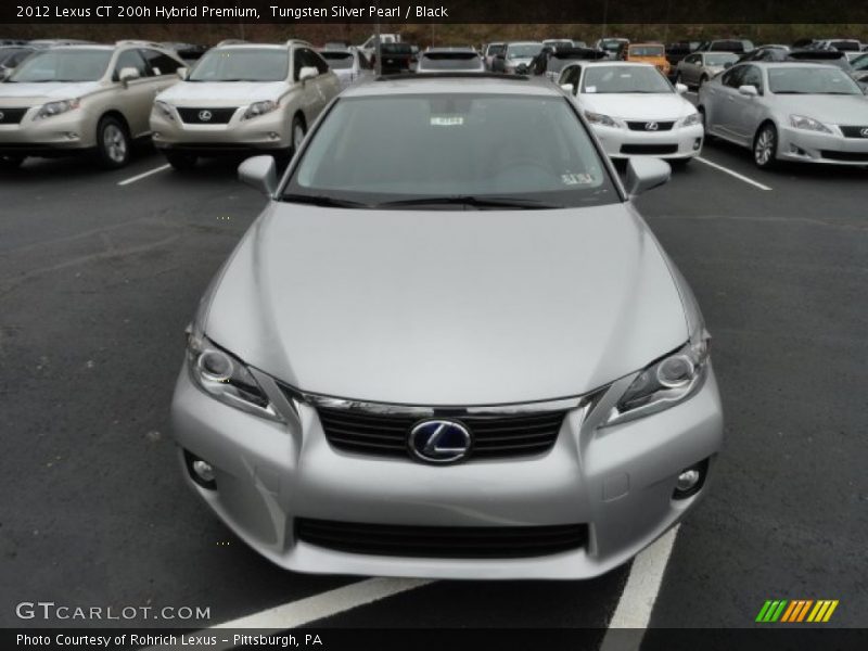 Tungsten Silver Pearl / Black 2012 Lexus CT 200h Hybrid Premium