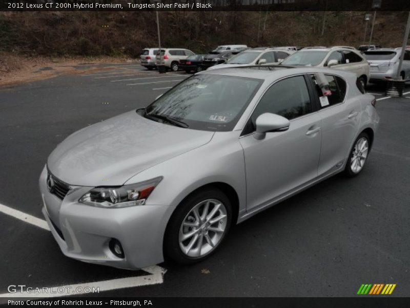 Tungsten Silver Pearl / Black 2012 Lexus CT 200h Hybrid Premium