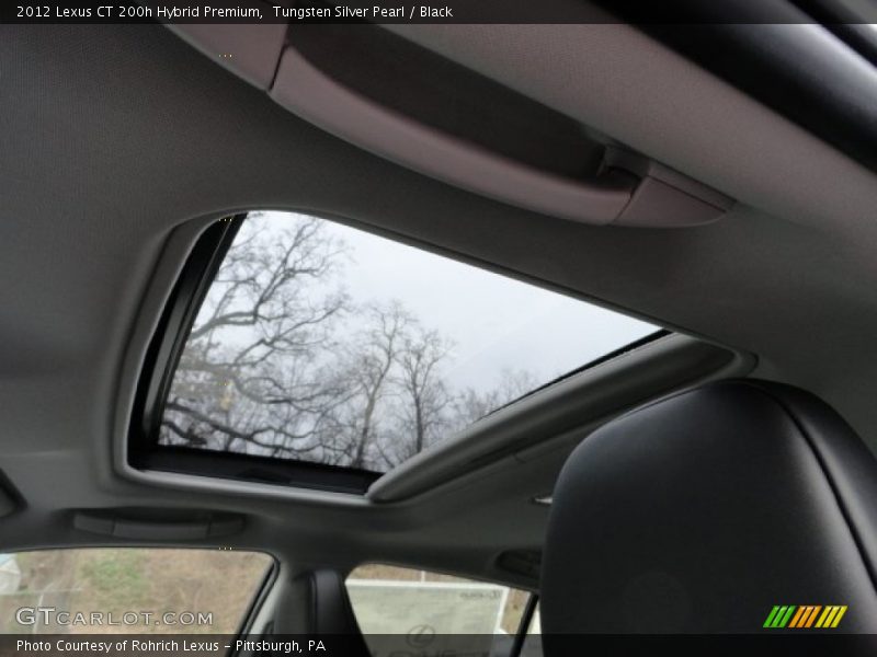 Tungsten Silver Pearl / Black 2012 Lexus CT 200h Hybrid Premium