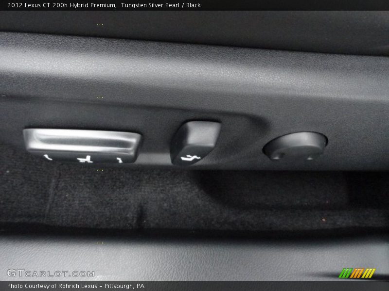 Tungsten Silver Pearl / Black 2012 Lexus CT 200h Hybrid Premium