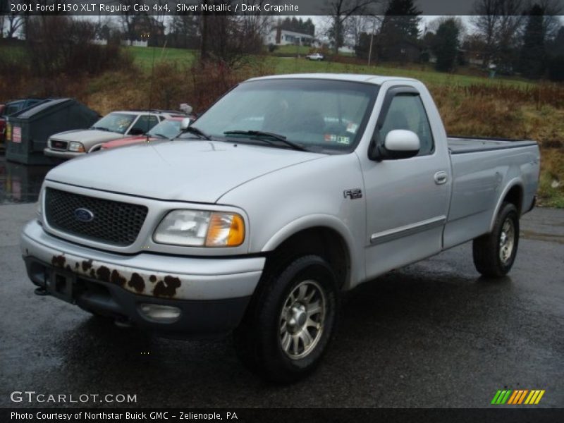 Silver Metallic / Dark Graphite 2001 Ford F150 XLT Regular Cab 4x4