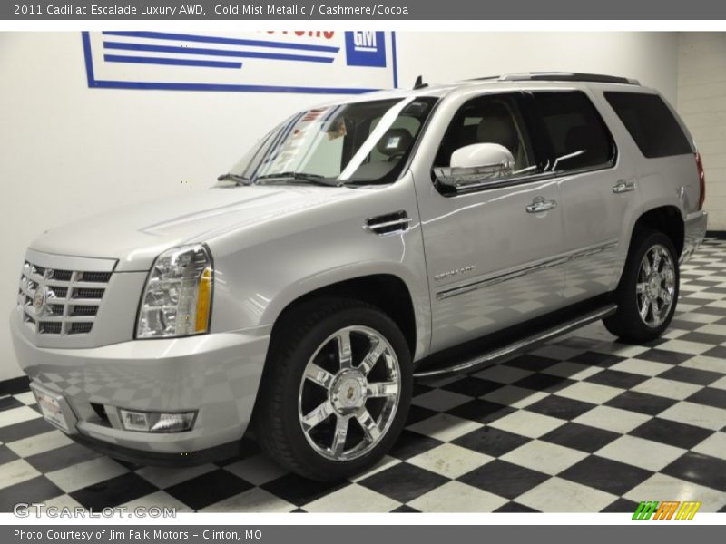 Gold Mist Metallic / Cashmere/Cocoa 2011 Cadillac Escalade Luxury AWD