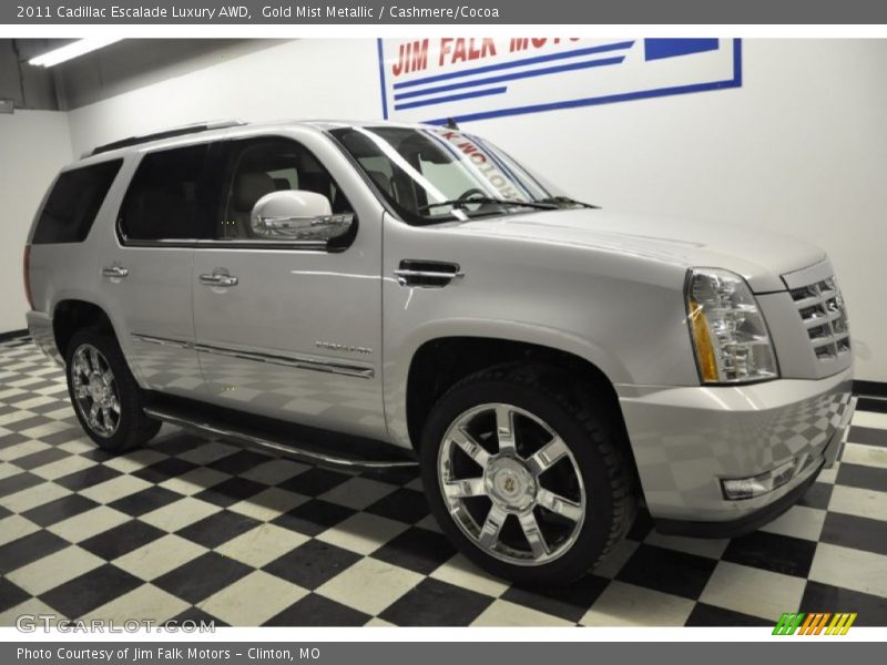 Gold Mist Metallic / Cashmere/Cocoa 2011 Cadillac Escalade Luxury AWD