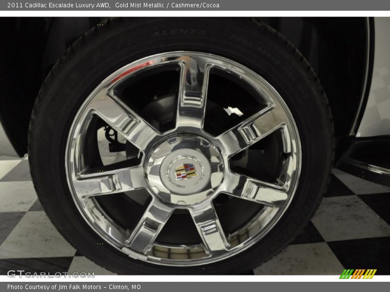 Gold Mist Metallic / Cashmere/Cocoa 2011 Cadillac Escalade Luxury AWD