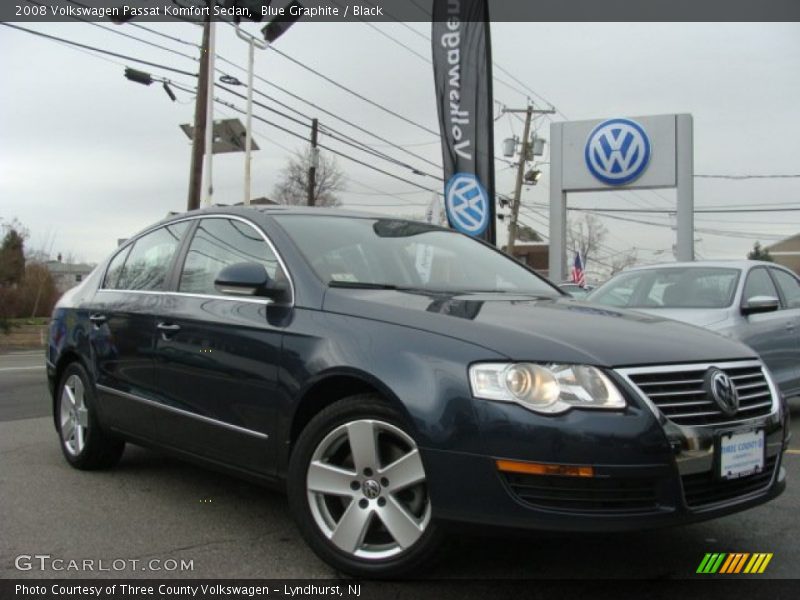 Blue Graphite / Black 2008 Volkswagen Passat Komfort Sedan